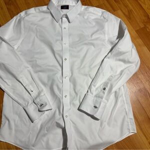 UNTUCKit Men's White Long-Sleeve Dress Shirt